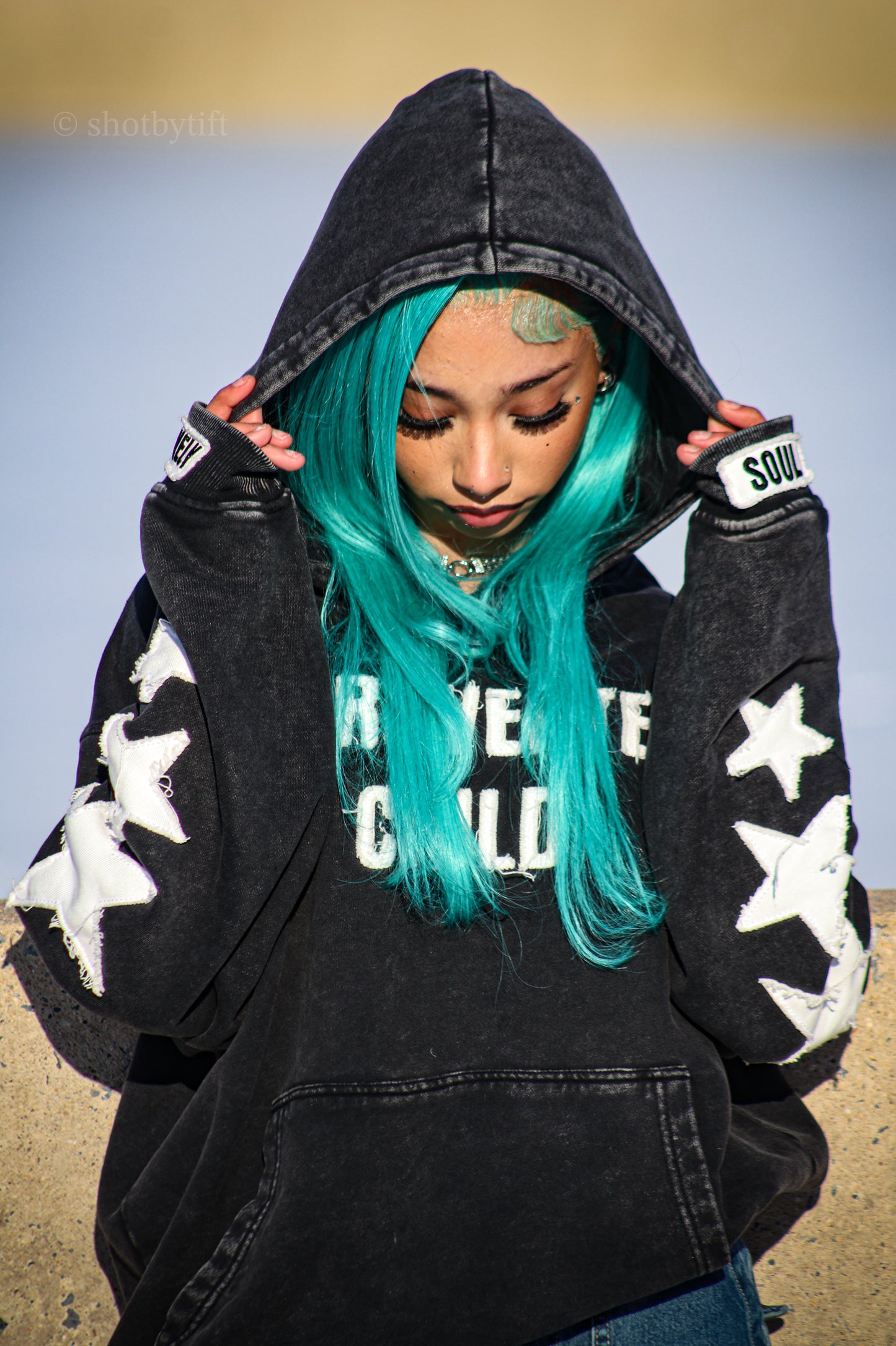 VINTAGE WASHED "LONELY SOULS" HOODIE
