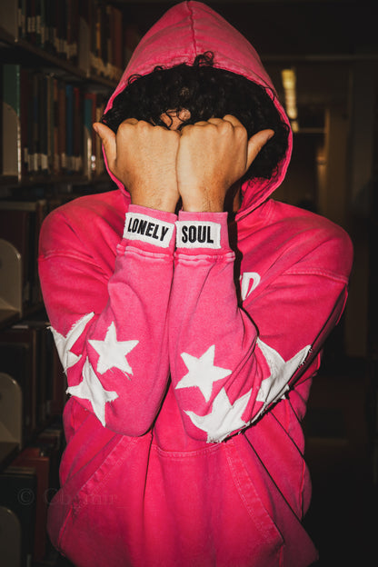 VINTAGE WASHED "LONELY SOULS" HOODIE